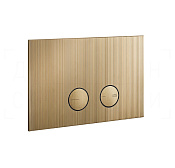Gessi Inverso Rigato Кнопка смыва для инстал. Geberit, 2 реж., латунь, цвет: warm bronze brushed PVD 54671#726