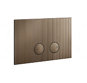 Gessi Inverso Rigato Кнопка смыва для инстал. Geberit, 2 реж., латунь, цвет: coffee bronze brushed 54671#761