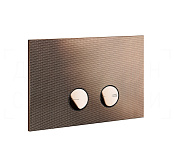 Gessi Inverso Diamantato Кнопка смыва для инсталляции Geberit, 2 режима, латунь, цвет: copper PVD 54681#030
