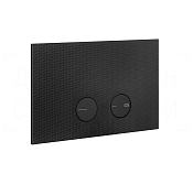 Gessi Inverso Diamantato Кнопка смыва для инсталляции Geberit, 2 режима, латунь, цвет: matte black 54681#299