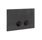 Gessi Inverso Diamantato Кнопка смыва для инсталляции Geberit, 2 реж., латунь, цвет: black metal PVD 54681#706
