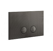 Gessi Inverso Diamantato Кнопка смыва для инстал. Geberit, 2 реж., латунь, цвет: black metal brushed 54681#707