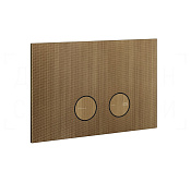 Gessi Inverso Diamantato Кнопка смыва для инсталляции Geberit, 2 режима, латунь, цвет: antique brass 54681#713
