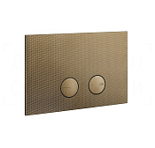 Gessi Inverso Diamantato Кнопка смыва для инстал. Geberit, 2 реж., латунь, цвет: deep bronze brushed 54681#791