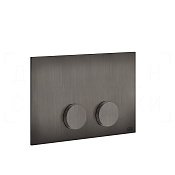 Gessi Anello Кнопка смыва для инсталляции Geberit, 2 режима, латунь, цвет: black metal brushed PVD 54627#707