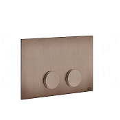 Gessi Anello Кнопка смыва для инсталляции Geberit, 2 режима, латунь, цвет: copper brushed PVD 54627#708