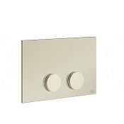 Gessi Anello Кнопка смыва для инсталляции Geberit, 2 режима, латунь, цвет: nickel PVD 54627#720