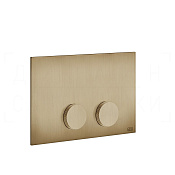 Gessi Anello Кнопка смыва для инсталляции Geberit, 2 режима, латунь, цвет: warm bronze brushed PVD 54627#726