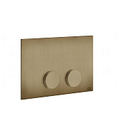 Gessi Anello Кнопка смыва для инсталляции Geberit, 2 режима, латунь, цвет: deep bronze brushed PVD 54627#791