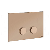 Gessi Anello Кнопка смыва для инсталляции Sanit и Villeroy&Boch, 2 режима, латунь, цвет: copper PVD 54631#030