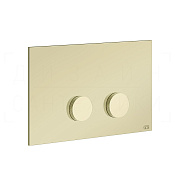 Gessi Anello Кнопка смыва для инсталляции Sanit и Villeroy&Boch, 2 режима, латунь, цвет: brass PVD 54631#710