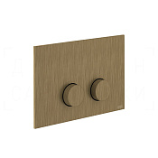 Gessi Anello Кнопка смыва для инсталляции Sanit и Villeroy&Boch, 2 реж., латунь, цвет: antique brass 54631#713