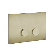 Gessi Anello Кнопка смыва для инстал. Sanit и Villeroy&Boch, 2 реж., латунь, цвет: brushed brass PVD 54631#727