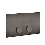 Gessi Ingranaggio Кнопка смыва для инсталляции Viega, 2 реж., латунь, цвет: black metal brushed PVD 54637#707