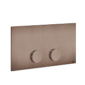 Gessi Ingranaggio Кнопка смыва для инсталляции Viega, 2 режима, латунь, цвет: copper brushed PVD 54637#708