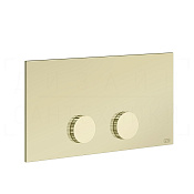 Gessi Ingranaggio Кнопка смыва для инсталляции Viega, 2 режима, латунь, цвет: brass PVD 54637#710