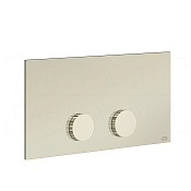 Gessi Ingranaggio Кнопка смыва для инсталляции Viega, 2 режима, латунь, цвет: nickel PVD 54637#720