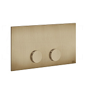 Gessi Ingranaggio Кнопка смыва для инсталляции Viega, 2 реж., латунь, цвет: warm bronze brushed PVD 54637#726