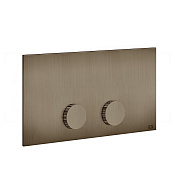 Gessi Ingranaggio Кнопка смыва для инстал. Viega, 2 режима, латунь, цвет: coffee bronze brushed PVD 54637#761