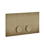 Gessi Ingranaggio Кнопка смыва для инсталляции Viega, 2 реж., латунь, цвет: deep bronze brushed PVD 54637#791