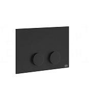 Gessi Ingranaggio Кнопка смыва для инсталляции Geberit, 2 режима, латунь, цвет: matte black 54639#299