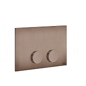 Gessi Ingranaggio Кнопка смыва для инсталляции Geberit, 2 режима, латунь, цвет: copper brushed PVD 54639#708
