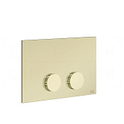 Gessi Ingranaggio Кнопка смыва для инсталляции Geberit, 2 режима, латунь, цвет: brass PVD 54639#710
