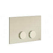 Gessi Ingranaggio Кнопка смыва для инсталляции Geberit, 2 режима, латунь, цвет: nickel PVD 54639#720