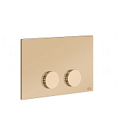 Gessi Ingranaggio Кнопка смыва для инсталляции Geberit, 2 режима, латунь, цвет: warm bronze PVD 54639#735