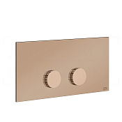 Gessi Ingranaggio Кнопка смыва для инсталляции Viega, 2 режима, латунь, цвет: copper PVD 54645#030