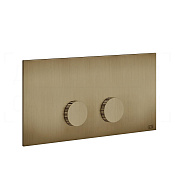 Gessi Ingranaggio Кнопка смыва для инсталляции Viega, 2 реж., латунь, цвет: deep bronze brushed PVD 54645#791