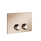 Gessi Venti20 Кнопка смыва для инсталляции Geberit, 2 режима, латунь, цвет: copper PVD 54655#030