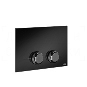 Gessi Venti20 Кнопка смыва для инсталляции Geberit, 2 режима, латунь, цвет: black metal PVD 54655#706