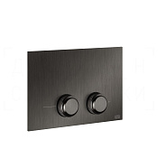 Gessi Venti20 Кнопка смыва для инсталляции Geberit, 2 режима, латунь, цвет: black metal brushed PVD 54655#707