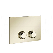 Gessi Venti20 Кнопка смыва для инсталляции Geberit, 2 режима, латунь, цвет: brass PVD 54655#710