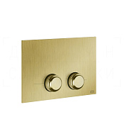 Gessi Venti20 Кнопка смыва для инсталляции Geberit, 2 режима, латунь, цвет: gold brushed 54655#716