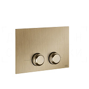 Gessi Venti20 Кнопка смыва для инсталляции Geberit, 2 режима, латунь, цвет: warm bronze brushed PVD 54655#726