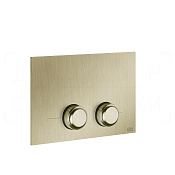 Gessi Venti20 Кнопка смыва для инсталляции Geberit, 2 режима, латунь, цвет: brushed brass PVD 54655#727