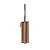 Gessi Incastri Ершик для унитаза подвесной, с колбой из нержавеющей стали, цвет: copper brushed PVD 75421#708