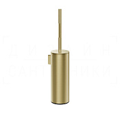 Gessi Incastri Ершик для унитаза подвесной, с колбой из нержавеющей стали, цвет: brushed brass PVD 75421#727