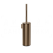 Gessi Incastri Ершик для унитаза подвесной, колба нержавеющая сталь, цвет: coffee bronze brushed PVD 75421#761