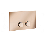 Gessi Incastri Кнопка смыва для инсталляции Geberit, 2 режима, латунь, цвет: copper PVD 75611#030