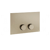 Gessi Incastri Кнопка смыва для инсталляции Geberit, 2 режима, латунь, цвет: finox brushed nickel 75611#149