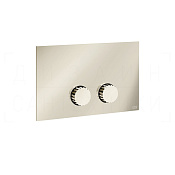 Gessi Incastri Кнопка смыва для инсталляции Geberit, 2 режима, латунь, цвет: nickel PVD 75611#720
