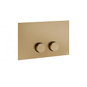 Gessi Incastri Кнопка смыва для инсталляции Geberit, 2 режима, латунь, цвет: warm bronze brushed PVD 75611#726