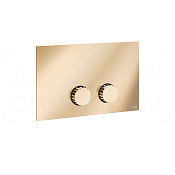 Gessi Incastri Кнопка смыва для инсталляции Geberit, 2 режима, латунь, цвет: warm bronze PVD 75611#735