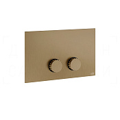 Gessi Incastri Кнопка смыва для инсталляции Geberit, 2 режима, латунь, цвет: deep bronze brushed PVD 75611#791