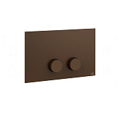 Gessi Incastri Кнопка смыва для инсталляции Geberit, 2 режима, латунь, цвет: dark bronze 75611#845