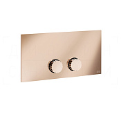 Gessi Incastri Кнопка смыва для инсталляции Viega, 2 режима, латунь, цвет: copper PVD 75613#030