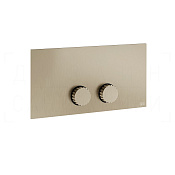 Gessi Incastri Кнопка смыва для инсталляции Viega, 2 режима, латунь, цвет: finox brushed nickel 75613#149